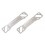 Barres de connexion accus argent.